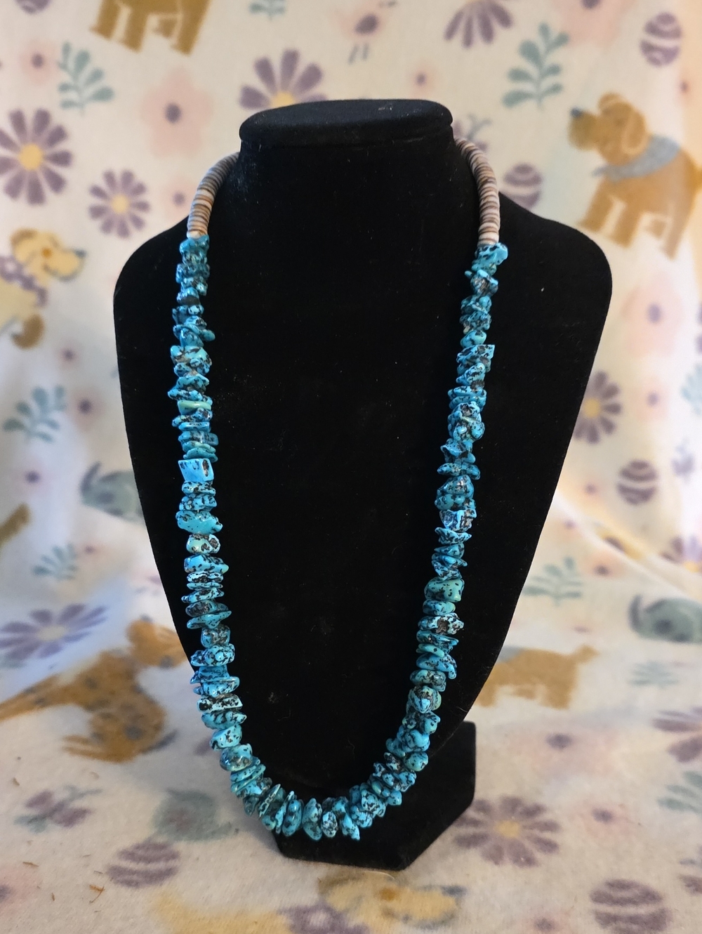 Turquoise Chip Bead Necklace - Women Jewelry